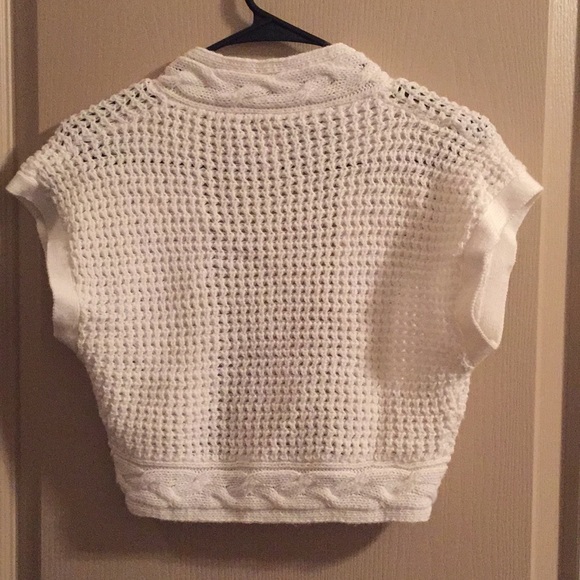 White Knit Shrug - Picture 2 of 3